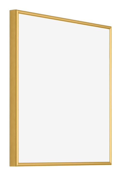 New York Aluminium Bilderrahmen 20x20cm Gold Glanz Vorne Schrag | Yourdecoration.at