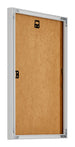New York Aluminium Bilderrahmen 20x30cm Silber Matt Rucksteite Schrag | Yourdecoration.at