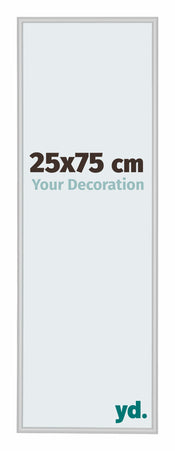 New York Aluminium Bilderrahmen 25x75cm Silber Matt Vorne Messe | Yourdecoration.at