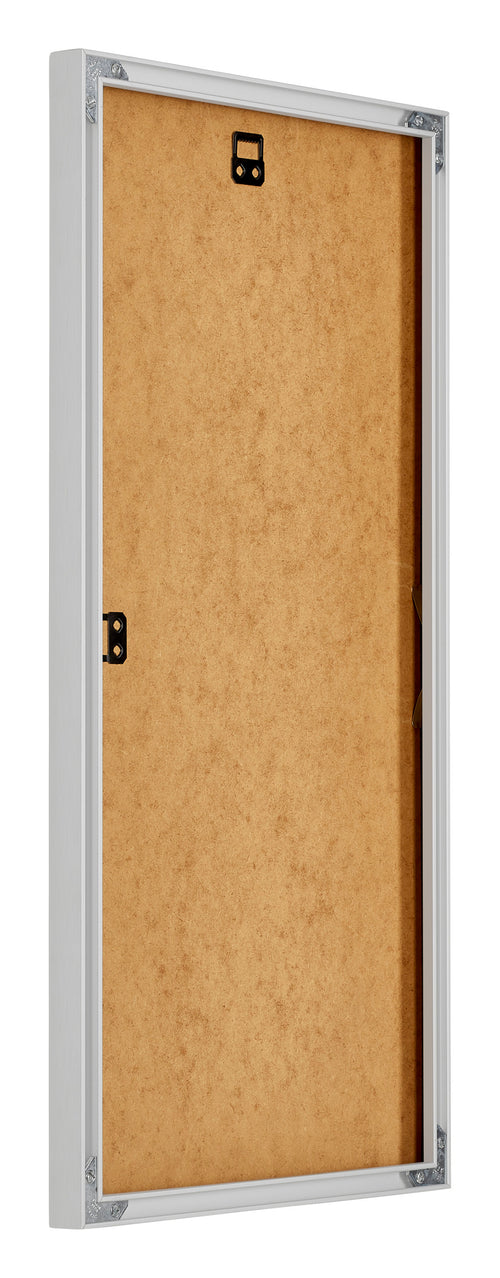 New York Aluminium Bilderrahmen 40x70cm Silber Matt Rucksteite Schrag | Yourdecoration.at