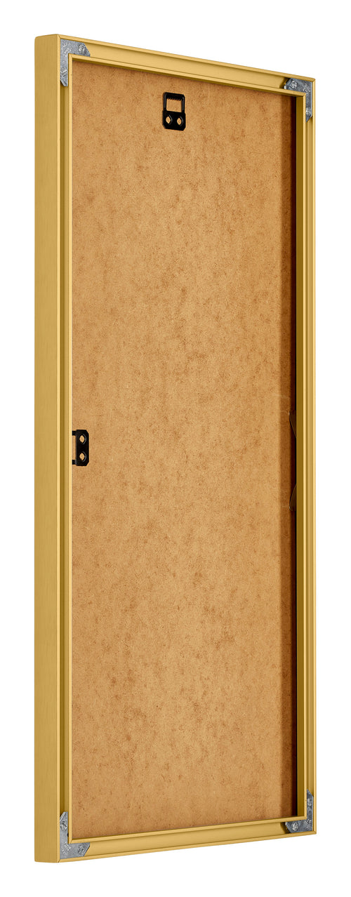 New York Aluminium Bilderrahmen 40x80cm Gold Glanz Rucksteite Schrag | Yourdecoration.at