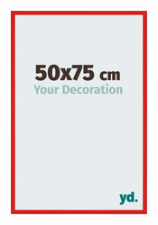 New York Aluminium Bilderrahmen 50x75cm Ferrari Rot Vorne Messe | Yourdecoration.at