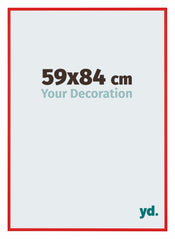 New York Aluminium Bilderrahmen 59x84cm Ferrari Rot Vorne Messe | Yourdecoration.at