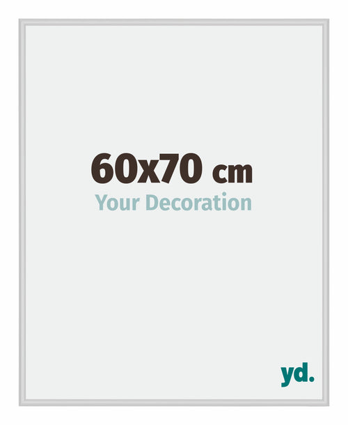 New York Aluminium Bilderrahmen 60x70cm Silber Matt Vorne Messe | Yourdecoration.at