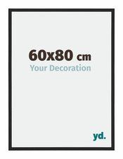 New York Aluminium Bilderrahmen 60x80cm Schwarz Matt Vorne Messe | Yourdecoration.at