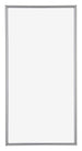 Annecy Kunststoff Bilderrahmen 20x40cm Silber Vorne | Yourdecoration.at