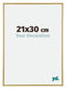 Annecy Kunststoff Bilderrahmen 21x30cm Gold Vorne Messe | Yourdecoration.at