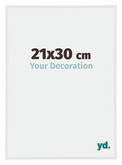 Annecy Kunststoff Bilderrahmen 21x30cm Weiss Hochglanz Vorne Messe | Yourdecoration.at