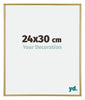 Annecy Kunststoff Bilderrahmen 24x30cm Gold Vorne Messe | Yourdecoration.at