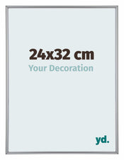 Annecy Kunststoff Bilderrahmen 24x32cm Silber Vorne Messe | Yourdecoration.at