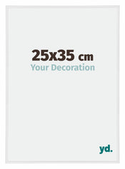 Annecy Kunststoff Bilderrahmen 25x35cm Weiss Hochglanz Vorne Messe | Yourdecoration.at