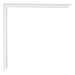 Annecy Kunststoff Bilderrahmen 25x75cm Weiß Hochglanz Detail Ecke | Yourdecoration.at
