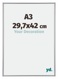 Annecy Kunststoff Bilderrahmen 29 7x42cm A3 Silber Vorne Messe | Yourdecoration.at