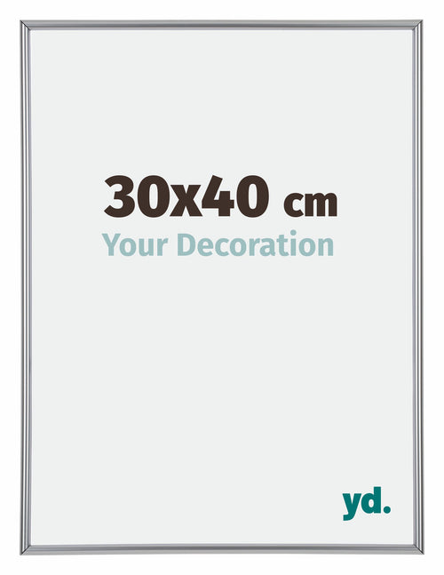 Annecy Kunststoff Bilderrahmen 30x40cm Silber Vorne Messe | Yourdecoration.at