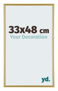 Annecy Kunststoff Bilderrahmen 33x48cm Gold Vorne Messe | Yourdecoration.at