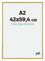 Annecy Kunststoff Bilderrahmen 42x59 4cm A2 Gold Vorne Messe | Yourdecoration.at