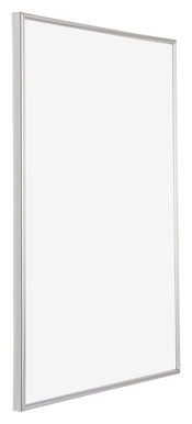 Annecy Kunststoff Bilderrahmen 48x68cm Silber Vorne Schrag | Yourdecoration.at