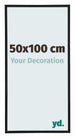 Annecy Kunststoff Bilderrahmen 50x100cm Schwarz Matt Vorne Messe | Yourdecoration.at