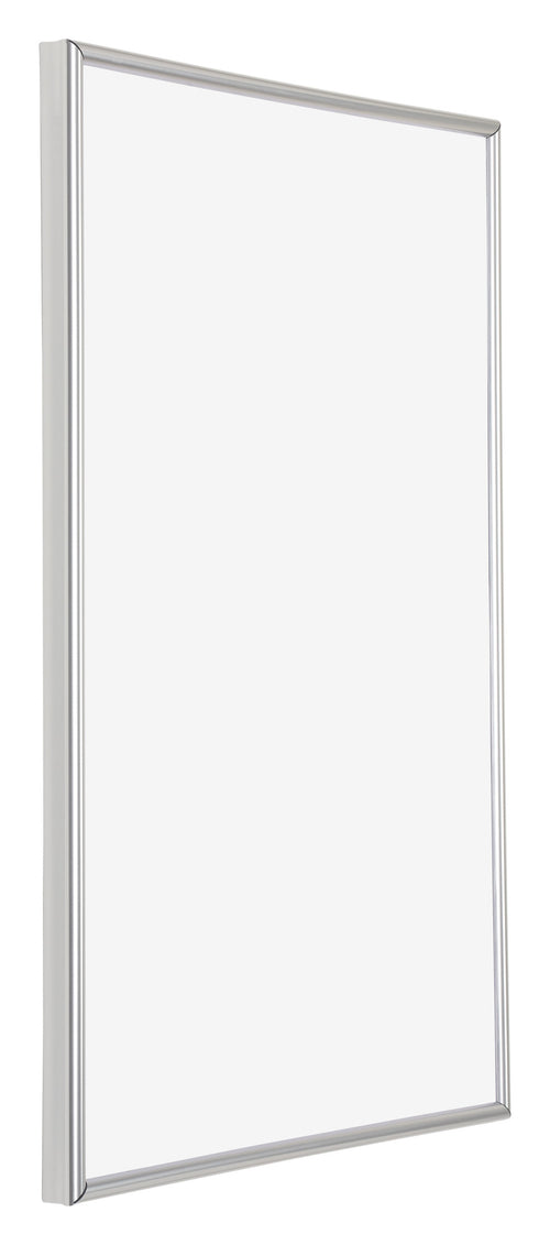 Annecy Kunststoff Bilderrahmen 50x75cm Silber Vorne Schrag | Yourdecoration.at