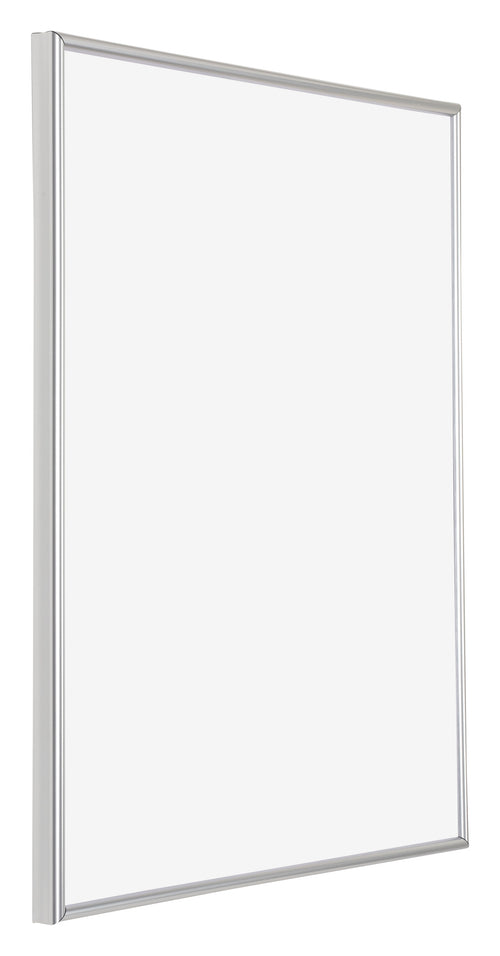Annecy Kunststoff Bilderrahmen 56x71cm Silber Vorne Schuin | Yourdecoration.at