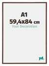 Annecy Kunststoff Bilderrahmen 59 4x84cm A1 Braun Vorne Messe | Yourdecoration.at