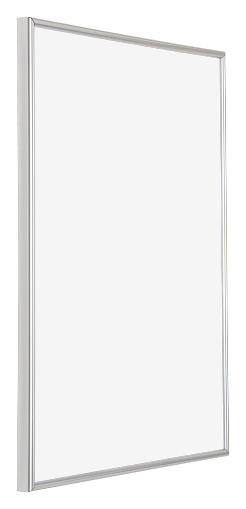 Annecy Kunststoff Bilderrahmen 75x100cm Silber Vorne Schuin | Yourdecoration.at