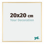 Austin Aluminium Bilderrahmen 20x20cm Gold Glanz Vorne Messe | Yourdecoration.at