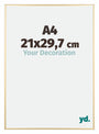 Austin Aluminium Bilderrahmen 21x29 7cm A4 Gold Glanz Vorne Messe | Yourdecoration.at