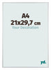 Austin Aluminium Bilderrahmen 21x29 7cm A4 Silber Matt Vorne Messe | Yourdecoration.at