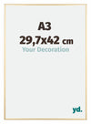 Austin Aluminium Bilderrahmen 29 7x42cm A3 Gold Glanz Vorne Messe | Yourdecoration.at