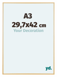 Austin Aluminium Bilderrahmen 29 7x42cm A3 Gold Vintage Vorne Messe | Yourdecoration.at