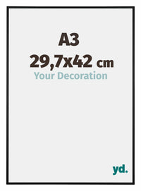 Austin Aluminium Bilderrahmen 29 7x42cm A3 Schwarz Matt Vorne Messe | Yourdecoration.at
