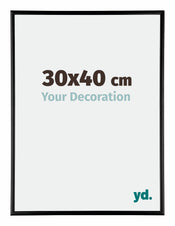 Austin Aluminium Bilderrahmen 30x40cm Schwarz Hochglanz Vorne Messe | Yourdecoration.at