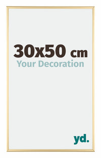 Austin Aluminium Bilderrahmen 30x50cm Gold Glanz Vorne Messe | Yourdecoration.at