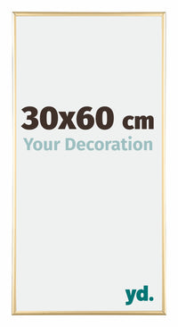 Austin Aluminium Bilderrahmen 30x60cm Gold Glanz Vorne Messe | Yourdecoration.at