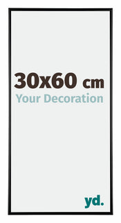 Austin Aluminium Bilderrahmen 30x60cm Schwarz Hochglanz Vorne Messe | Yourdecoration.at