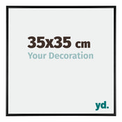 Austin Aluminium Bilderrahmen 35x35cm Schwarz Hochglanz Vorne Messe | Yourdecoration.at