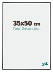 Austin Aluminium Bilderrahmen 35x50cm Schwarz Hochglanz Vorne Messe | Yourdecoration.at