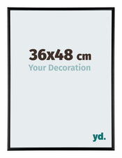 Austin Aluminium Bilderrahmen 36x48cm Schwarz Hochglanz Vorne Messe | Yourdecoration.at