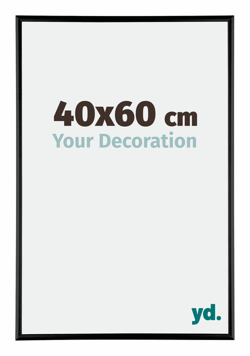Austin Aluminium Bilderrahmen 40x60cm Schwarz Hochglanz Vorne Messe | Yourdecoration.at
