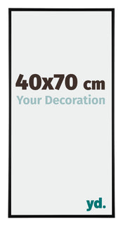 Austin Aluminium Bilderrahmen 40x70cm Schwarz Matt Vorne Messe | Yourdecoration.at