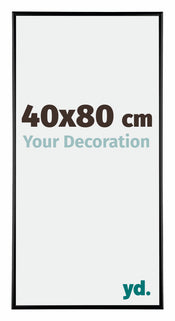 Austin Aluminium Bilderrahmen 40x80cm Schwarz Hochglanz Vorne Messe | Yourdecoration.at