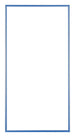 Austin Aluminium Bilderrahmen 40x80cm Stahl Blau Vorne | Yourdecoration.at