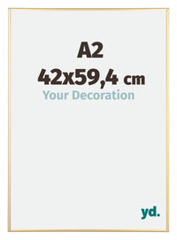 Austin Aluminium Bilderrahmen 42x59 4cm A2 Gold Glanz Vorne Messe | Yourdecoration.at