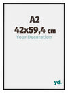 Austin Aluminium Bilderrahmen 42x59 4cm A2 Schwarz Matt Vorne Messe | Yourdecoration.at