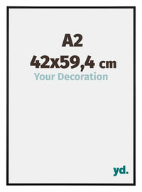 Austin Aluminium Bilderrahmen 42x59 4cm A2 Schwarz Matt Vorne Messe | Yourdecoration.at