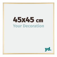 Austin Aluminium Bilderrahmen 45x45cm Gold Glanz Vorne Messe | Yourdecoration.at