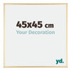 Austin Aluminium Bilderrahmen 45x45cm Gold Glanz Vorne Messe | Yourdecoration.at