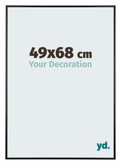 Austin Aluminium Bilderrahmen 49x68cm Schwarz Hochglanz Vorne Messe | Yourdecoration.at
