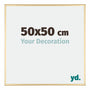 Austin Aluminium Bilderrahmen 50x50cm Gold Glanz Vorne Messe | Yourdecoration.at